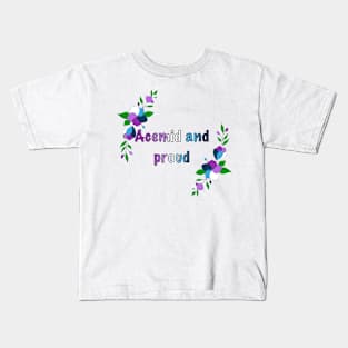 Acemid and proud floral design Kids T-Shirt